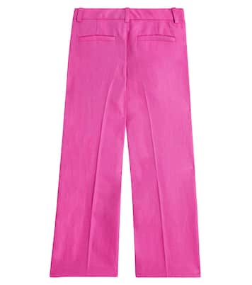 Pantalones de traje de lino y algodón | Chloé Kids