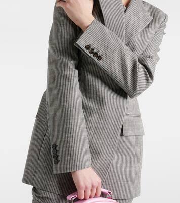 Blazer rayé en lin | Acne Studios
