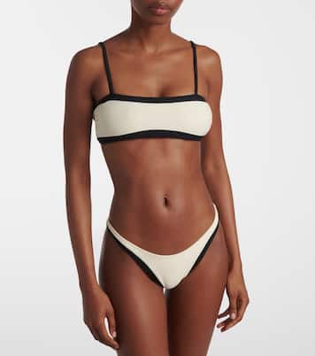Colorblocked bandeau bikini top | Same