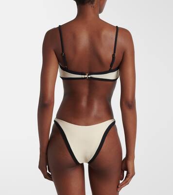 Colorblocked bandeau bikini top | Same