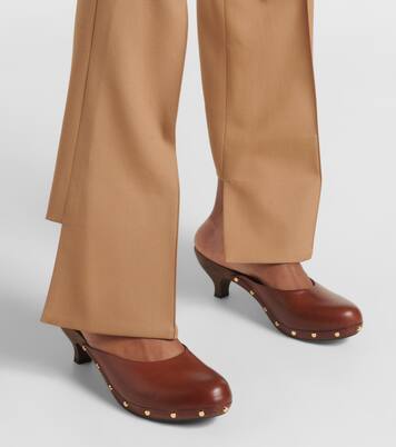 Judith studded leather clogs | Chloé