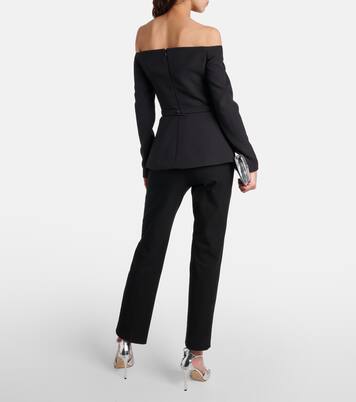 Off-Shoulder-Top Brien aus Crêpe | Safiyaa