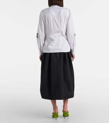 Bestickte Bluse aus einem Baumwollgemisch | Carolina Herrera