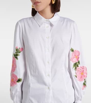 Bestickte Bluse aus einem Baumwollgemisch | Carolina Herrera