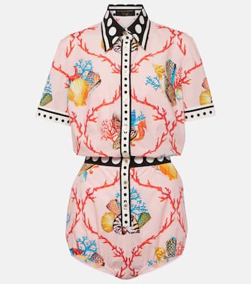 Mono Capri de algodón estampado | Dolce&Gabbana