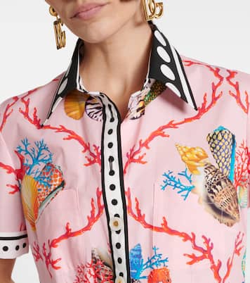 Mono Capri de algodón estampado | Dolce&Gabbana