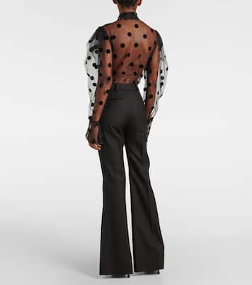 Schlaghose aus Woll-Gabardine | Nina Ricci