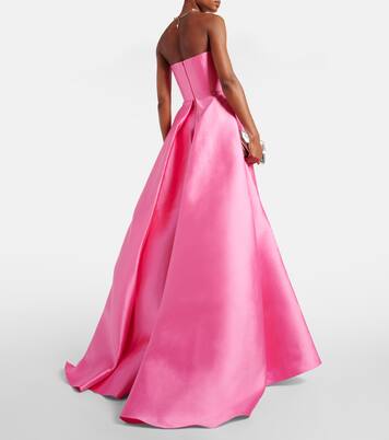 Strapless satin twill gown | Solace London