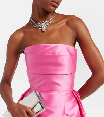Strapless satin twill gown | Solace London