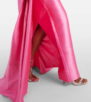 Strapless satin twill gown | Solace London