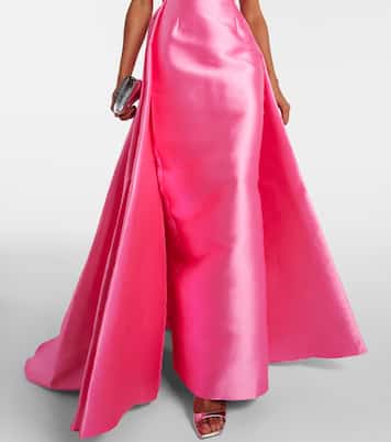 Strapless satin twill gown | Solace London