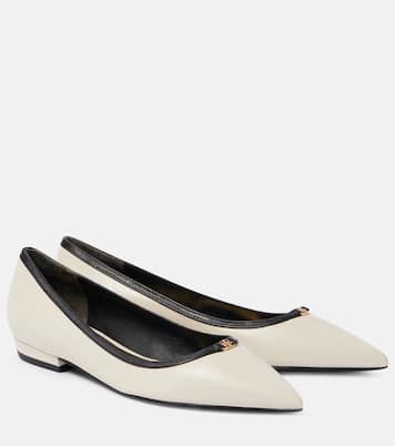Double T leather ballet flats | Tory Burch
