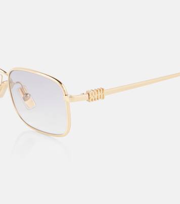 Logo rectangular sunglasses | Miu Miu