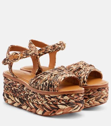 Arty raffia platform sandals | Clergerie