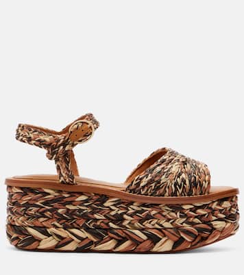 Arty raffia platform sandals | Clergerie