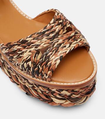 Arty raffia platform sandals | Clergerie