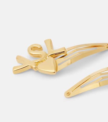 Cassandre set of 2 hairclips | Saint Laurent