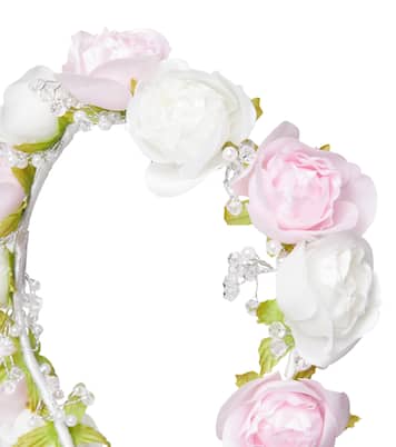Floral-appliqué headband | Monnalisa