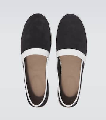 Nerano leather-trimmed suede espadrilles | Manolo Blahnik