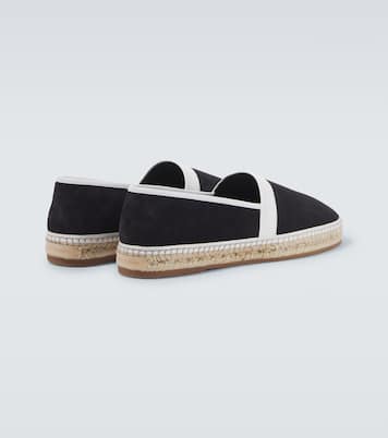 Nerano leather-trimmed suede espadrilles | Manolo Blahnik