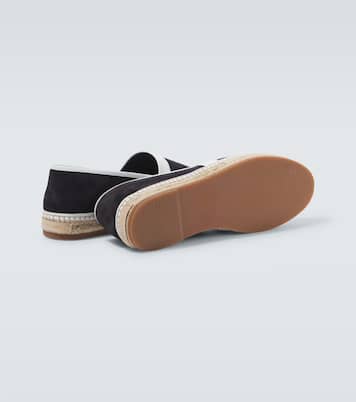 Nerano leather-trimmed suede espadrilles | Manolo Blahnik