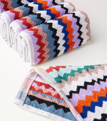 Riverbero set of 6 terry face towels | Missoni