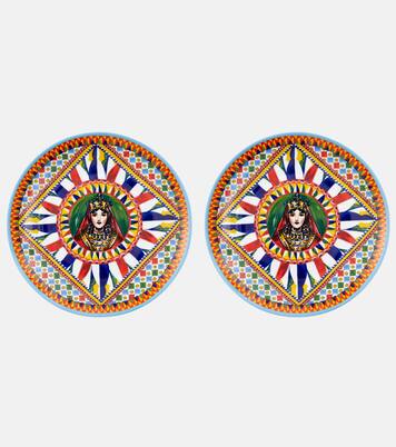 Set de 2 platos llanos Carretto Siciliano | Dolce&Gabbana Casa