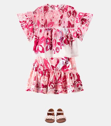 Falda Chantal de algodón a capas | Poupette St Barth Kids