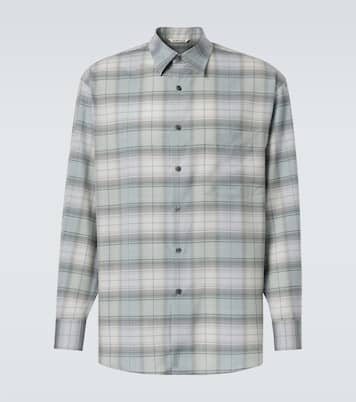 Chemise en laine à carreaux | Auralee