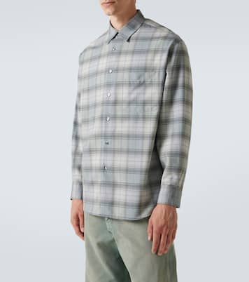 Chemise en laine à carreaux | Auralee