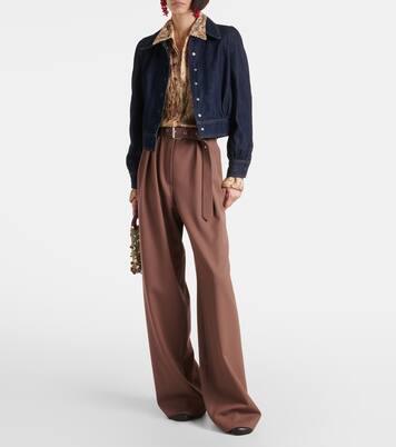 Cropped denim jacket  | Dries Van Noten