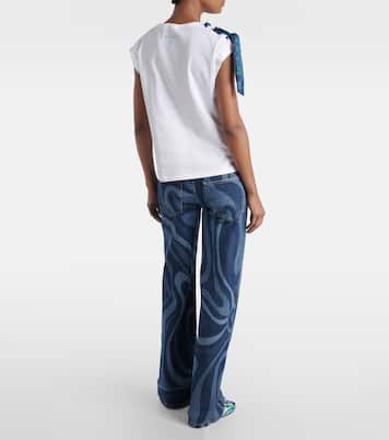 T-shirt in cotone con dettaglio Iride | Pucci