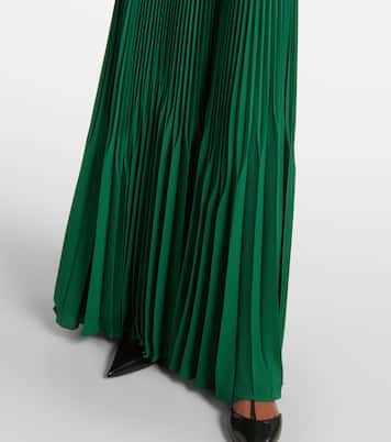Gersa plissé sablé georgette gown | Max Mara