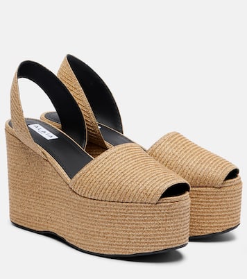 Straw wedge sandals | Alaïa