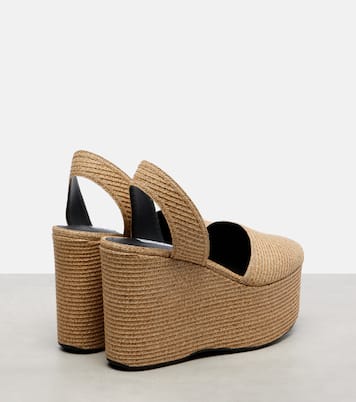 Straw wedge sandals | Alaïa