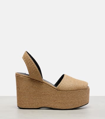 Straw wedge sandals | Alaïa