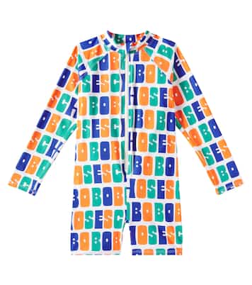 Logo printed rashguard swimsuit | Bobo Choses