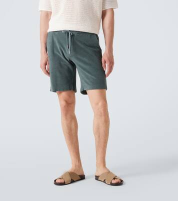 Cotton terry shorts | Fedeli
