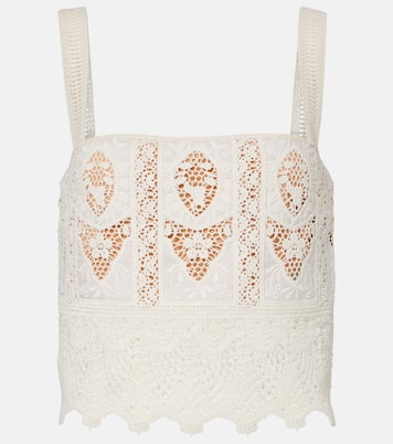 Besticktes Top Casablanca aus Voile | Johanna Ortiz