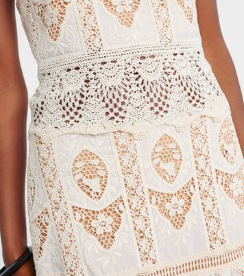 Besticktes Top Casablanca aus Voile | Johanna Ortiz