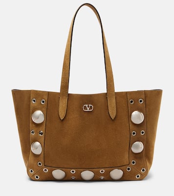 Nellcôte Medium suede tote bag | Valentino Garavani