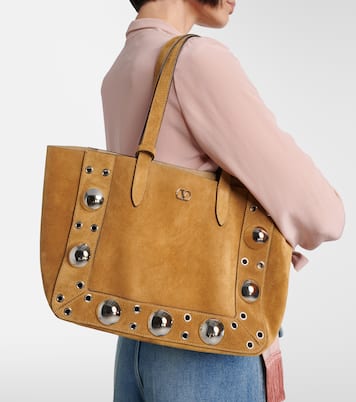 Nellcôte Medium suede tote bag | Valentino Garavani
