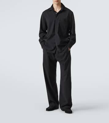 Wool wide-leg pants | Saman Amel