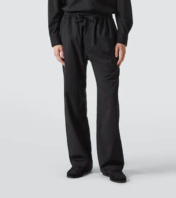 Wool wide-leg pants | Saman Amel