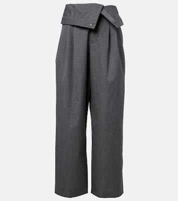 Weite High-Rise-Hose aus Schurwolle | JW Anderson