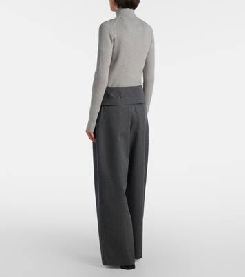 Weite High-Rise-Hose aus Schurwolle | JW Anderson
