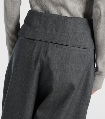Weite High-Rise-Hose aus Schurwolle | JW Anderson