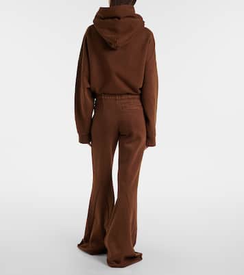 Flared cotton jersey sweatpants | Entire Studios