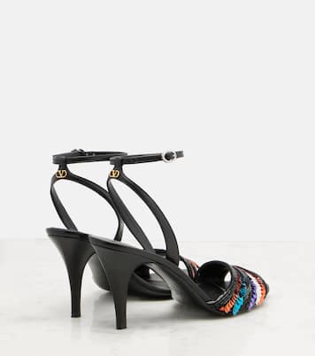 Sequined leather sandals | Valentino Garavani