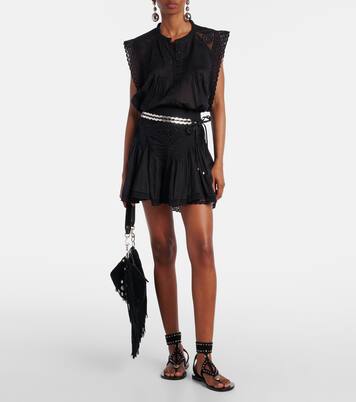 Minirock Goldie aus Baumwolle mit Spitze | Marant Etoile